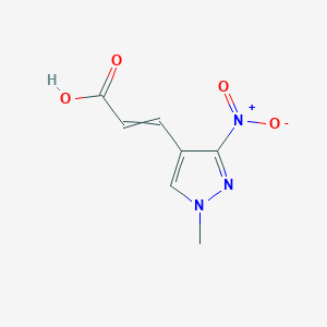 3-(1-Methyl-3-nitro-1H-pyrazol-4-yl)prop-2-enoic acid