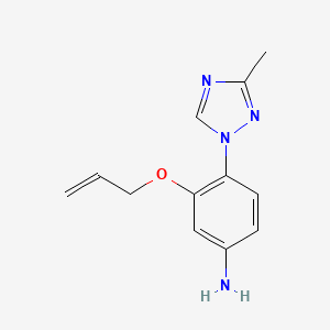 3-(allyloxy)-4-(3-methyl-1H-1,2,4-triazol-1-yl)aniline