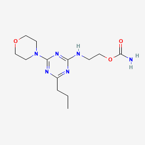 2-((2-((Aminocarbonyl)oxy)ethyl)amino)-4-morpholino-6-propyl-1,3,5-triazine