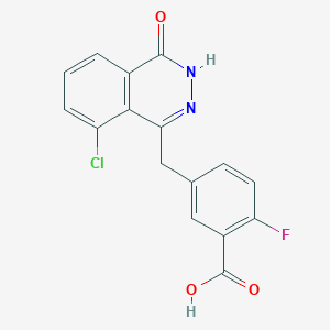 5-((8-Chloro-4-oxo-3,4-dihydrophthalazin-1-yl)methyl)-2-fluorobenzoic acid