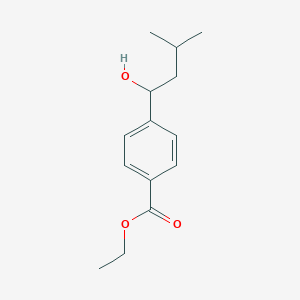 Ethyl 4-(1-hydroxy-3-methylbutyl)benzoate