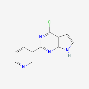 4-chloro-2-(pyridin-3-yl)-7H-pyrrolo[2,3-d]pyrimidine