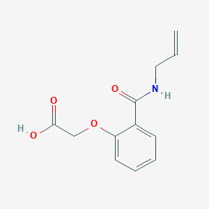 molecular formula C12H13NO4 B086059 (2-((Allylamino)carbonyl)phenoxy)acetic acid CAS No. 119-45-9