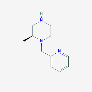 molecular formula C11H17N3 B8605910 (2S)-2-methyl-1-(pyridin-2-ylmethyl)piperazine 