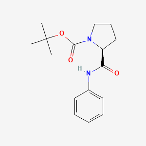 molecular formula C16H22N2O3 B8605926 Boc-proline anilide 
