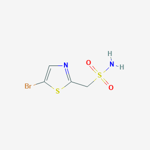 molecular formula C4H5BrN2O2S2 B8605931 (5-Bromothiazol-2-yl)methanesulfonamide 
