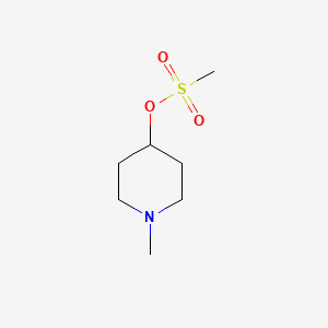 molecular formula C7H15NO3S B8605940 1-Methylpiperidin-4-yl methanesulfonate 