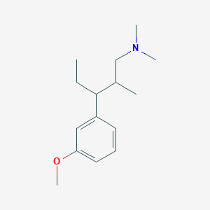 molecular formula C15H25NO B8605973 3-(3-methoxy-phenyl)-N,N,2-trimethyl pentylamine 