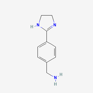 1-[4-(4,5-dihydro-1H-imidazol-2-yl)phenyl]methanamine