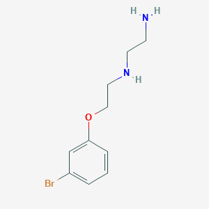 molecular formula C10H15BrN2O B8606028 N1-(2-(3-bromophenoxy)ethyl)ethane-1,2-diamine 