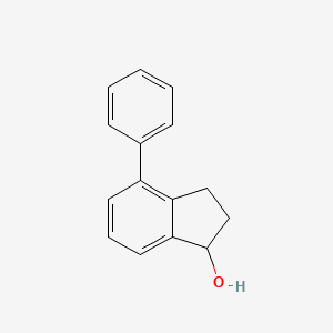 molecular formula C15H14O B8606052 4-Phenyl-2,3-dihydro-1H-inden-1-ol CAS No. 78383-18-3