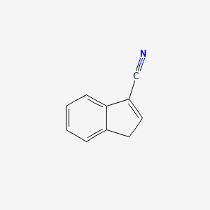 molecular formula C10H7N B8606096 1H-Indene-3-carbonitrile 