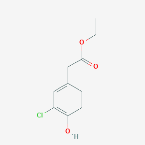 molecular formula C10H11ClO3 B8606129 Ethyl 3-chloro-4-hydroxyphenylacetate 