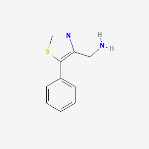 molecular formula C10H10N2S B8606283 C-(5-Phenyl-thiazol-4-yl)-methylamine 