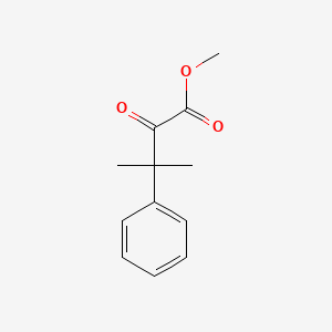 molecular formula C12H14O3 B8606356 Methyl 3-methyl-2-oxo-3-phenylbutanoate 