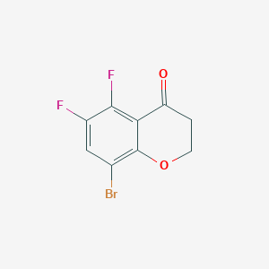 molecular formula C9H5BrF2O2 B8606438 8-Bromo-5,6-difluoro-2,3-dihydrochromen-4-one CAS No. 911826-31-8