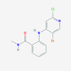 2-[(5-Bromo-2-chloro-4-pyridinyl)amino]-N-methylbenzamide