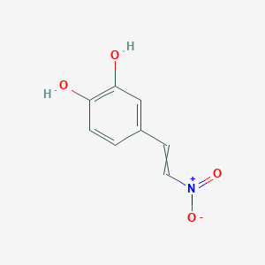 molecular formula C8H7NO4 B8606465 1-Nitro-2-(3,4-dihydroxyphenyl)ethylene 