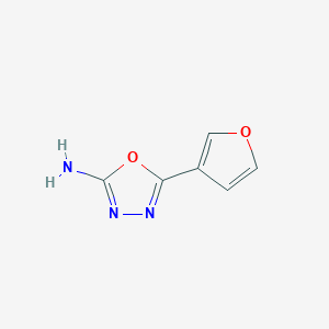 molecular formula C6H5N3O2 B8606489 2-Amino-5-(3-furyl)-1,3,4-oxadiazole 