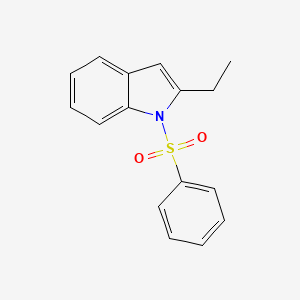 molecular formula C16H15NO2S B8606508 1H-Indole, 2-ethyl-1-(phenylsulfonyl)- CAS No. 68051-21-8