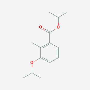 molecular formula C14H20O3 B8606526 Propan-2-yl 2-methyl-3-(propan-2-yloxy)benzoate 