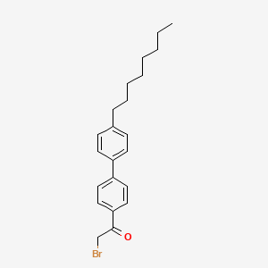 molecular formula C22H27BrO B8606560 2-Bromo-1-{4'-octyl-[1,1'-biphenyl]-4-YL}ethan-1-one 