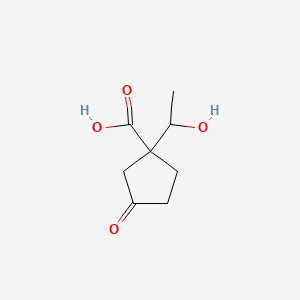 1-(1-Hydroxyethyl)-3-oxocyclopentanecarboxylic acid