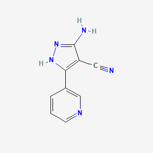 5-amino-3-(pyridine-3-yl)-1H-pyrazole-4-carbonitrile