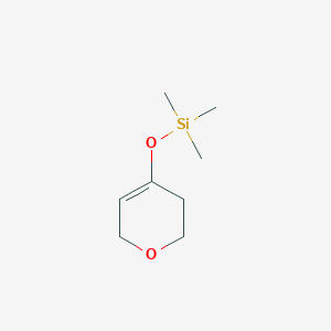 molecular formula C8H16O2Si B8606708 Silane, [(3,6-dihydro-2H-pyran-4-yl)oxy]trimethyl- CAS No. 136280-05-2