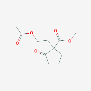2-(2-Acetoxyethyl)-2-methoxycarbonylcyclopentanone