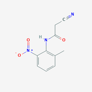 molecular formula C10H9N3O3 B8606746 2-Cyano-N-(2-methyl-6-nitrophenyl)acetamide CAS No. 61148-20-7