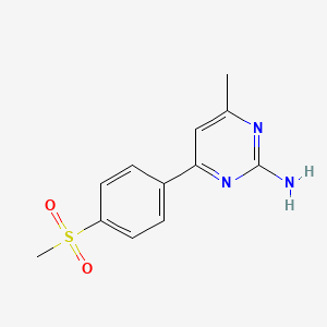 4-Methyl-6-(4-methanesulfonyl-phenyl)-pyrimidin-2-ylamine