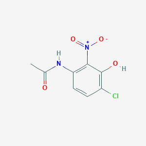 molecular formula C8H7ClN2O4 B8606780 N-(4-Chloro-3-hydroxy-2-nitrophenyl)acetamide CAS No. 62106-33-6