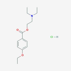molecular formula C15H24ClNO3 B086068 Parethoxycaine hydrochloride CAS No. 136-46-9