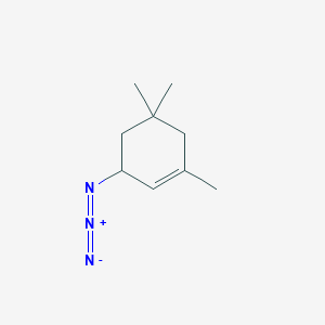 molecular formula C9H15N3 B8606801 3-Azido-1,5,5-trimethyl-1-cyclohexene CAS No. 185447-96-5