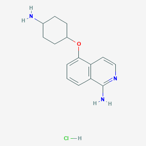 Cis-4-[(1-amino-5-isoquinolyl)oxy]cyclohexylamine hydrochloride