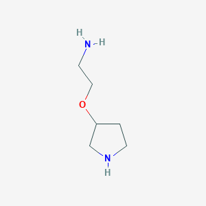 molecular formula C6H14N2O B8606915 3-Aminoethoxypyrrolidine 