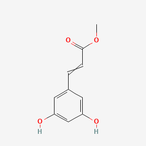 molecular formula C10H10O4 B8606938 Methyl 3-(3,5-dihydroxyphenyl)prop-2-enoate CAS No. 63631-37-8