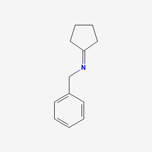molecular formula C12H15N B8606951 N-Benzylcyclopentanimine CAS No. 15814-19-4