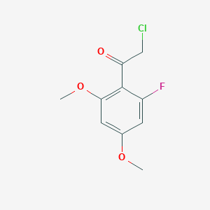 2-Chloro-1-(2-fluoro-4,6-dimethoxyphenyl)ethan-1-one