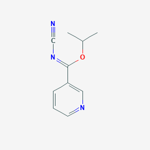 3-Pyridinecarboximidic acid, N-cyano-, 1-methylethyl ester
