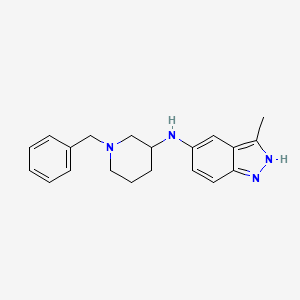 molecular formula C20H24N4 B8607048 N-(1-Benzylpiperidin-3-yl)-3-methyl-2H-indazol-5-amine CAS No. 709045-97-6
