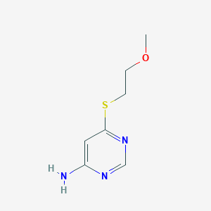 4-Amino-6-beta-methoxyethylthio-pyrimidine