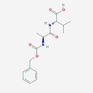 molecular formula C16H22N2O5 B086071 Benzyloxycarbonylalanylvaline CAS No. 14550-79-9