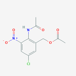 (2-Acetamido-5-chloro-3-nitrophenyl)methyl acetate