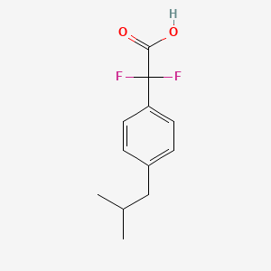 molecular formula C12H14F2O2 B8607122 alpha,alpha-Difluoro-4-(2-methylpropyl)benzeneacetic acid 