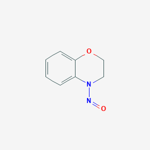 molecular formula C8H8N2O2 B8607131 4-nitroso-3,4-dihydro-2H-benzo[b][1,4]oxazine 