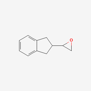 molecular formula C11H12O B8607147 (RS)-2-indan-2-yl-oxirane 