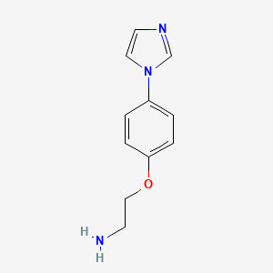 molecular formula C11H13N3O B8607151 2-[4-(Imidazol-1-yl)phenoxy]ethylamine 