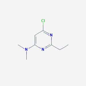 molecular formula C8H12ClN3 B8607174 (6-Chloro-2-ethyl-pyrimidin-4-yl)-dimethyl-amine 